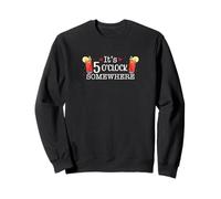 It's 5 O'Clock Somewhere Caesar Design - Fun Cocktail Lovers Sweatshirt