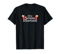 It's 5 O'Clock Somewhere Caesar Design - Fun Cocktail Lovers T-Shirt