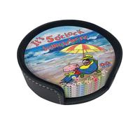 It's 5 O'Clock Somewhere Coasters for Drinks, Drink Coaster Suitable for Kinds of Cups(6 Piece Set)