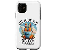 It's 5 O'Clock Somewhere Drinking Parrot Coffee O Clock Time Case for iPhone 11
