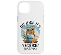 It's 5 O'Clock Somewhere Drinking Parrot Coffee O Clock Time Case for iPhone 14 Plus