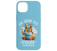 It's 5 OClock Somewhere Drinking Parrot Coffee O Clock Time Case for iPhone 14 Plus