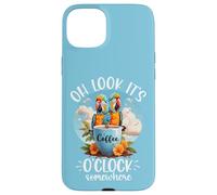 It's 5 OClock Somewhere Drinking Parrot Coffee O Clock Time Case for iPhone 15 Plus