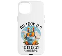 It's 5 O'Clock Somewhere Drinking Parrot Coffee O Clock Time Case for iPhone 15 Plus