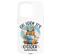 It's 5 O'Clock Somewhere Drinking Parrot Coffee O Clock Time Case for iPhone 15 Pro