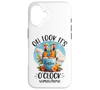 It's 5 O'Clock Somewhere Drinking Parrot Coffee O Clock Time Case for iPhone 16
