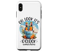It's 5 O'Clock Somewhere Drinking Parrot Coffee O Clock Time Case for iPhone XS Max