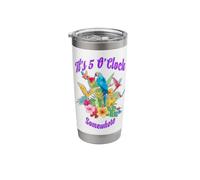 It's 5 O'clock Somewhere Parrot Margarita Stainless Steel Insulated Tumbler