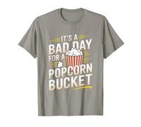 It's A Bad Day for A Popcorn Bucket Funny Movie Night T-Shirt, Men, Slate Grey, X-Large