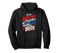 IT'S A BAD DAY TO BE A COLD BEER Casual Beer Lovers Pullover Hoodie