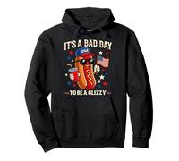 It's A Bad Day To Be A Glizzy Patriotic USA Hot Dog BBQ Pullover Hoodie