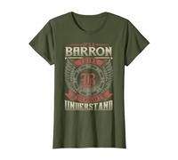 It's A Barron Thing You Wouldn't Understand Family Name T-Shirt, Women, Olive Green, Large
