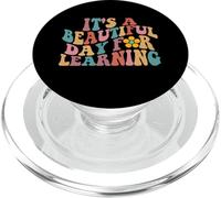 Its a Beautiful Day For Learning Groovy Waves style PopSockets PopGrip for MagSafe