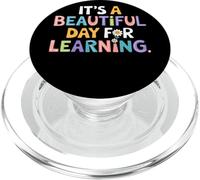 Its A Beautiful Day For Learning Motivational Teacher Quote PopSockets PopGrip for MagSafe