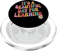 Its A Beautiful Day For Learning Retro Teacher Students PopSockets PopGrip for MagSafe