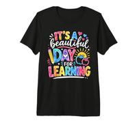 It's A Beautiful Day for Learning Tie Dye Back to School Premium T-Shirt