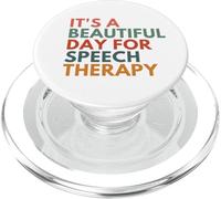 It's A Beautiful Day For Speech Therapy PopSockets PopGrip for MagSafe