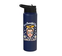 It's A Beautiful Day to Be A Lunch Lady Stainless Steel Insulated Water Bottle