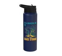 It's A Beautiful Day to Chase Storms Tornado Chaser Stainless Steel Insulated Water Bottle