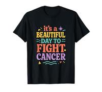 It's a Beautiful Day to Fight Cancer - Retro Awareness T-Shirt