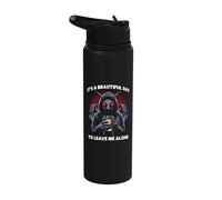 It's a Beautiful Day to Leave me Alone Mothman Coffee Stainless Steel Insulated Water Bottle