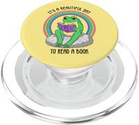 It's A Beautiful Day To Read A Book Funny Frog PopSockets PopGrip for MagSafe