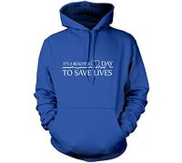 It's a Beautiful Day to Save Lives - Unisex Hoodie - Hospital TV Show Merch My Person 12-13 Years Blue