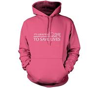 It's a Beautiful Day to Save Lives - Unisex Hoodie - Hospital TV Show Merch My Person L Pink