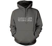 It's a Beautiful Day to Save Lives - Unisex Hoodie - Hospital TV Show Merch My Person XL Grey