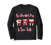 It's a Beautiful Day to Save Teeth Cute Dental Technician Long Sleeve T-Shirt