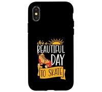 It's A Beautiful Day To Skate Inspirational Roller Skating Case for iPhone X/XS