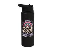 Its A Beautiful Day to Talk About Feelings Stainless Steel Insulated Water Bottle