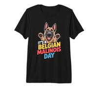 Its a Belgian Malinois Day Cartoon Pet Dog Breed Belgian Mal Premium T-Shirt