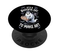 It's A Bootiful Day To Make Art Halloween Artist PopSockets Adhesive PopGrip