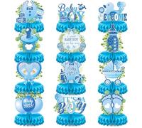 It's a Boy Baby Shower Centerpieces Baby Shower Table Centerpieces Bloom Table Display with Letters A Sweet Baby Boy is on His Way Gender Reveal Decorations for Boy Birthday Supplies (Paper)