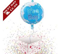 It's a Boy Foil Balloon in a Box Size 43cm