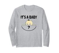 Its A Boy Girl Tshirt Gender Reveal Mom Funny Baby Shower Long Sleeve T-Shirt