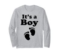It's A Boy Team Boy Baby Shower Gender Reveal Party Long Sleeve T-Shirt