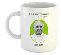 It's A Brat Summer...Pope | Novelty Gift Idea Cup Tea Coffee | 11oz White Mug