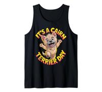 It's a Cairn Terrier Day Cute Cartoon Pet Scottish Dog Breed Tank Top
