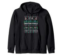 Its a Christmas Miracle I Didn't Get Seasick Cruise Ship Zip Hoodie