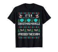 Its a Christmas Miracle I Passed The Exam Bar CPA Nurse Grad T-Shirt