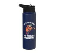 It's A Circus Thing Unicycle Clown Balancing Circus Show Stainless Steel Insulated Water Bottle