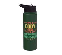 It's a Cody Thing You Wouldn't Understand Funny Name Stainless Steel Insulated Water Bottle