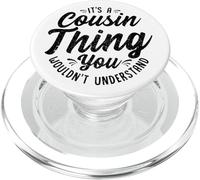 It's A Crazy Cousin Thing Cousin Crew Squad Family Black PopSockets PopGrip for MagSafe