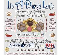 It's A Dog's Life Cross Stitch Kit by Elite Designs