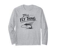 Its A Fly Thing Bench Trout Streamer Hackle Hook Fishing Long Sleeve T-Shirt