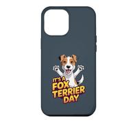 It's a Fox Terrier Day Cute Puppy Cartoon Pet Wire Dog Breed Case for iPhone 12 Pro Max