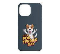 It's a Fox Terrier Day Cute Puppy Cartoon Pet Wire Dog Breed Case for iPhone 13 Pro Max