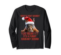 It's A Funny Squeaky Sound Christmas Squirrel Long Sleeve T-Shirt